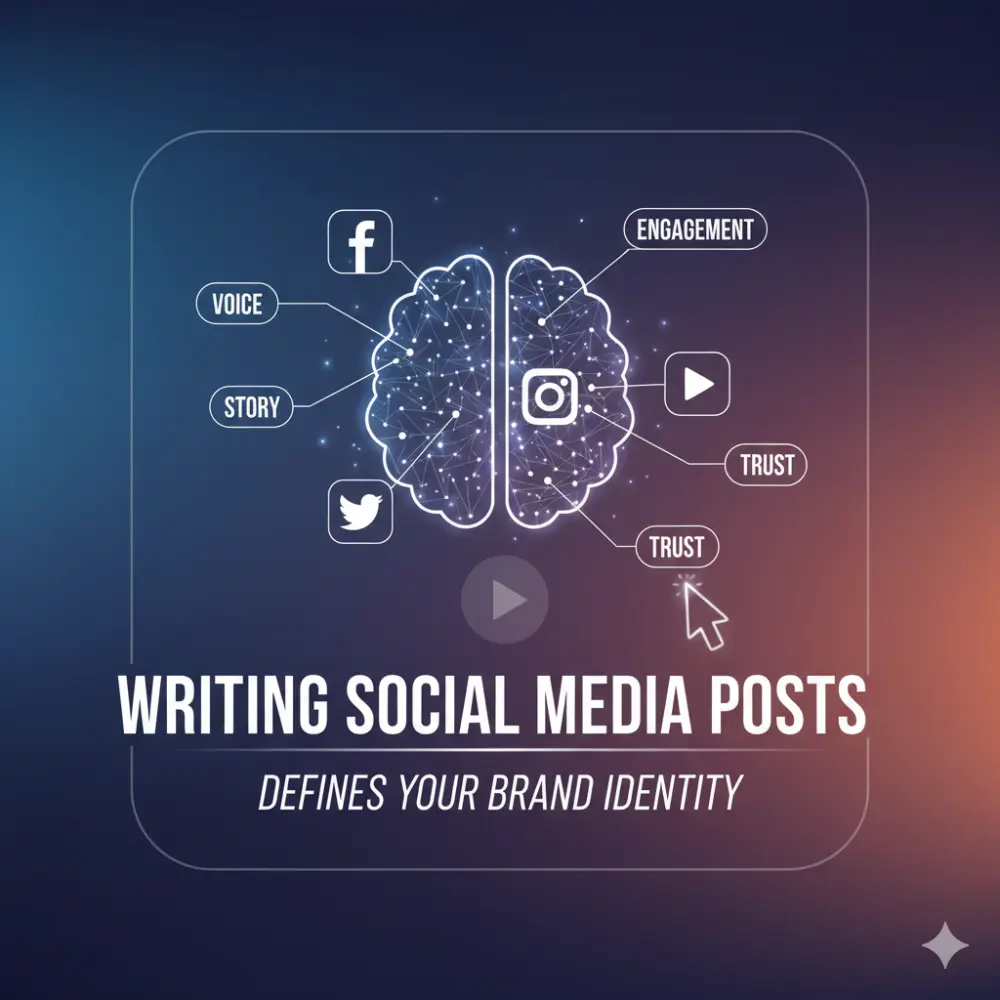 كتابة منشورات سوشيال ميديا تعكس هوية علامتك التجارية