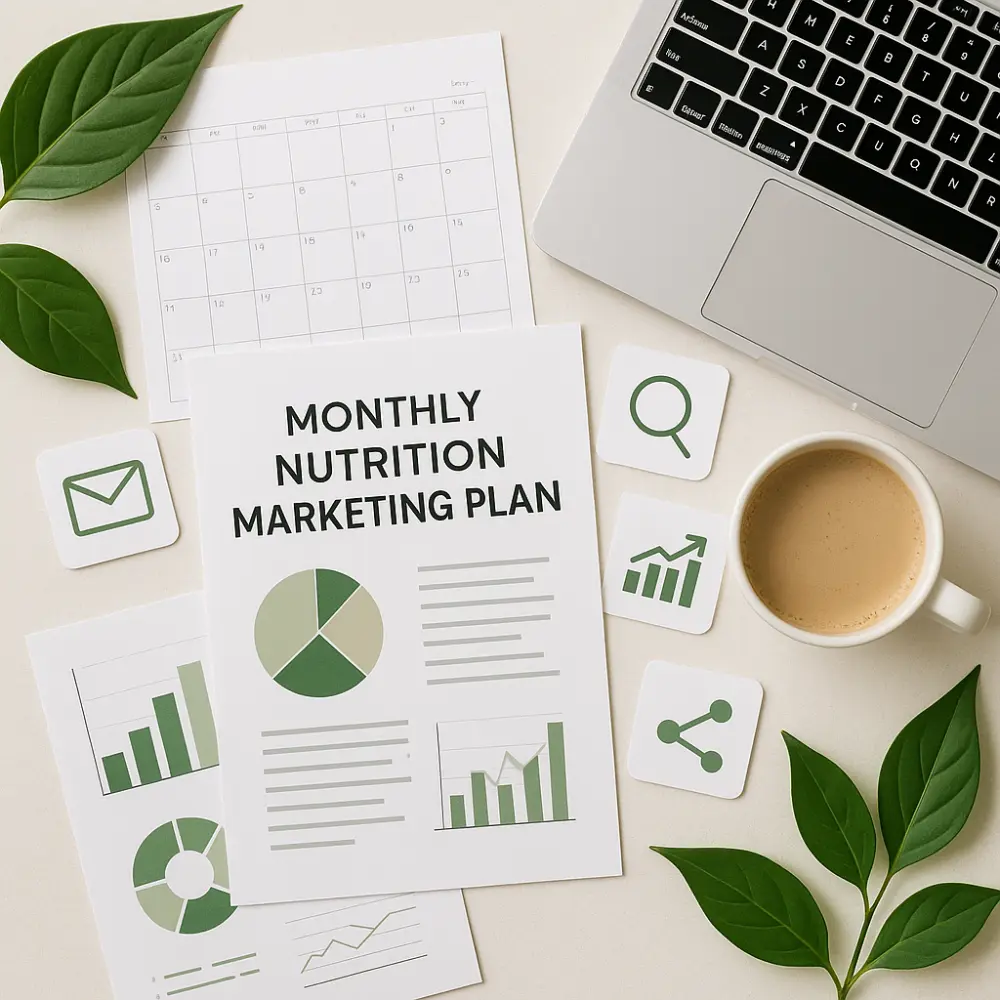 إعداد خطة تسويق غذائي متكاملة لمدة شهر | Nutrition Marketing Plan