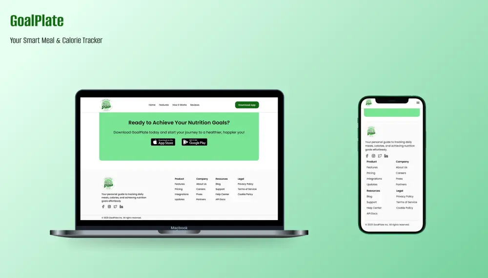 تصميم واجهة موقع الكتروني بسيطة وإبداعية UI