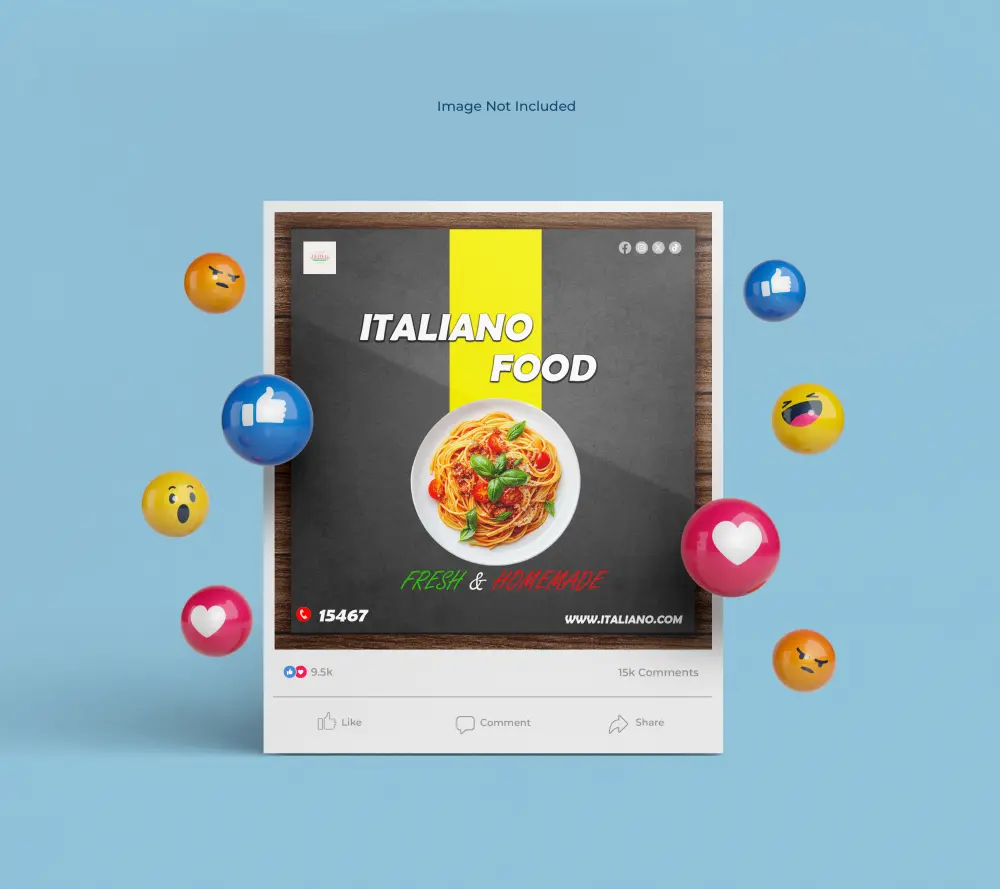 تصميم بوست ( اعلان ) لمطاعم و كافيهات