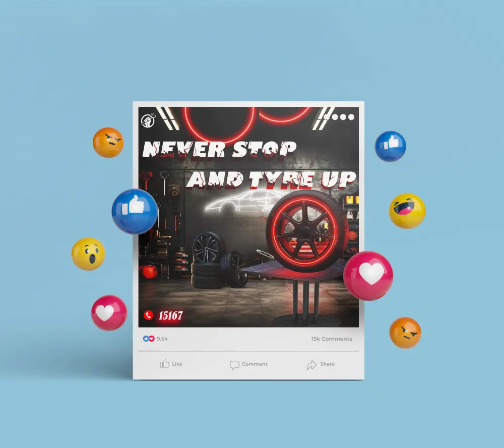 تصميم بوست ( اعلان ) لمطاعم و كافيهات و براندات