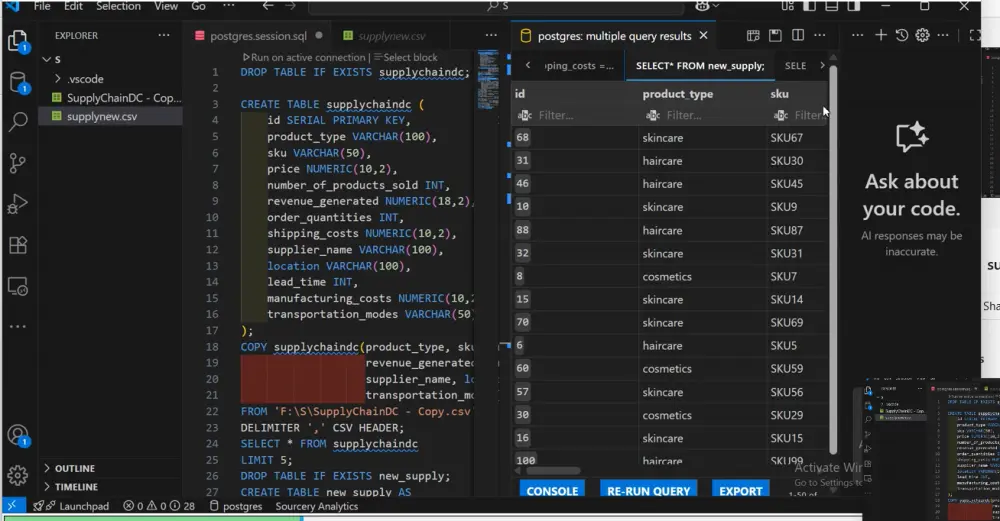 تنظيف البيانات وتحضيرها للتحليل (Data Cleaning & Preparation)