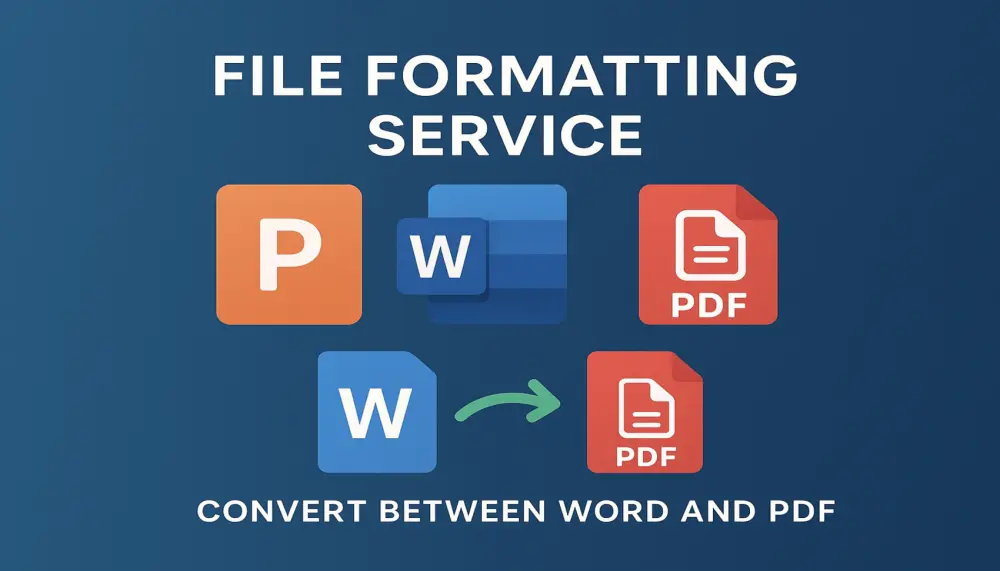 تنسيق و تحويل الملفات (PDF,Word,Power point)