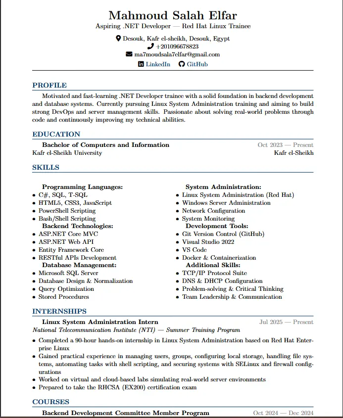 تصميم سيره ذاتيه متوافقه مع معايير ATS