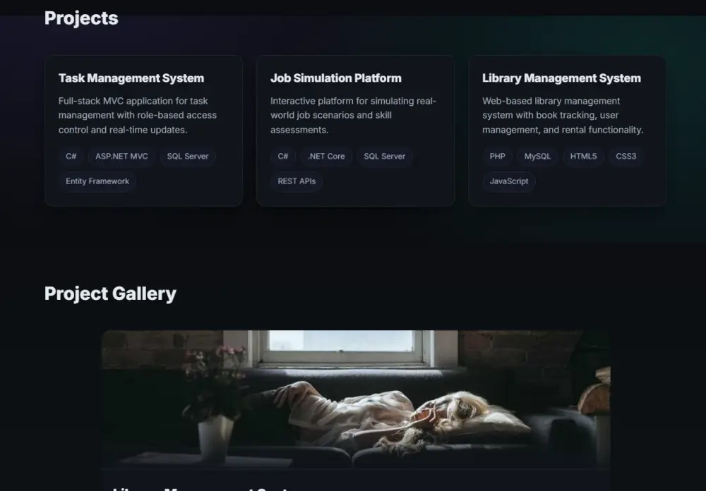 تصميم بورتفوليو شخصي باستخدام HTML ,CSS,JavaScript,Bootstrap