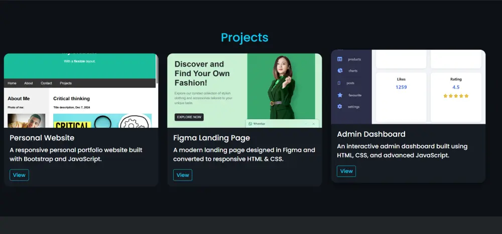 أقدّم تصميم موقع بورتفوليو شخصي