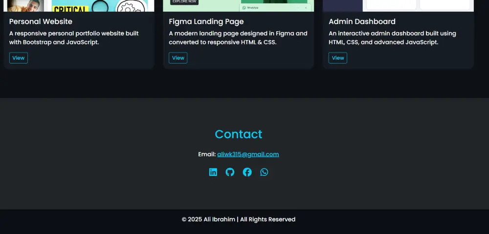 أقدّم تصميم موقع بورتفوليو شخصي