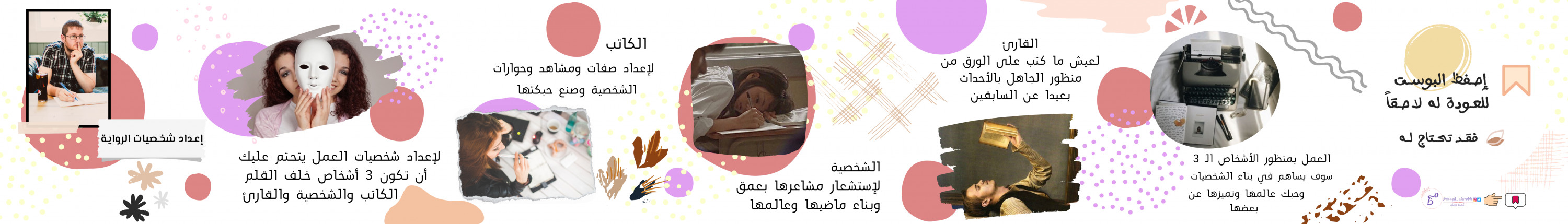 إعداد تصاميم كاروسيل للإنستقرام وكتابة محتواها بالكامل