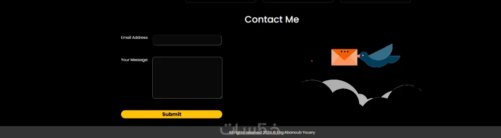 تصميم صفحة تعريف شخصية إلكترونية Portfolio
