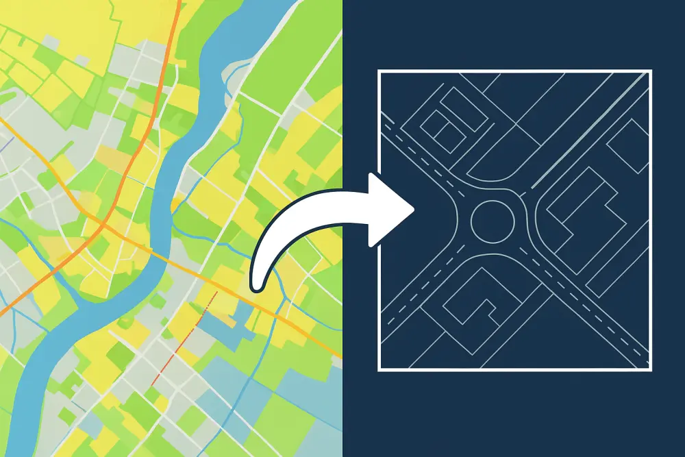انشاء وتحليل الخرائط(GIS) وتحويل ملفات AutoCAD وCivil 3D إلى خرائط GIS والعكس
