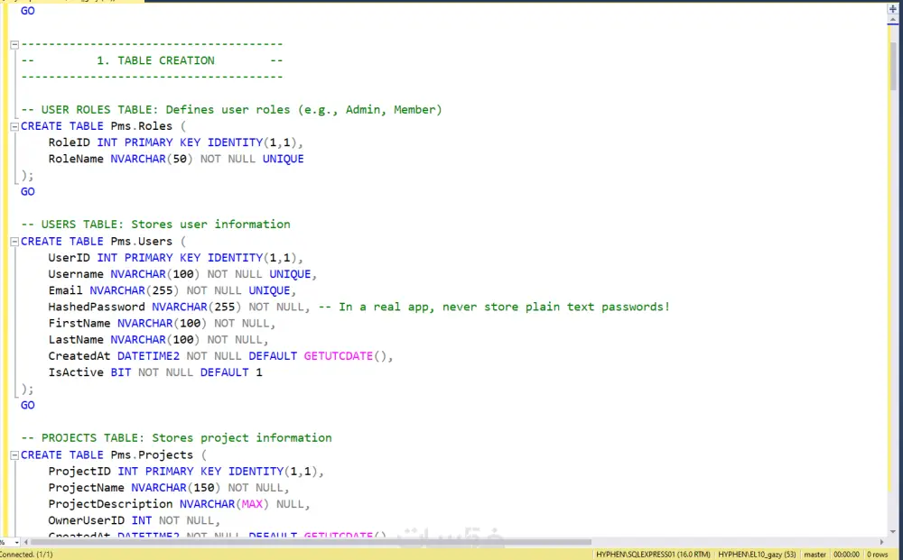 بناء قاعدة بيانات مُحسَّنة تضمن لك الأداء العالي وسهولة الوصول للبيانات.