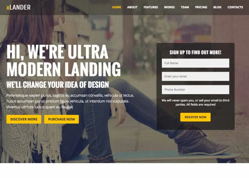 تصميم Landing Page احترافية ومتجاوبة لجميع الأجهزة.