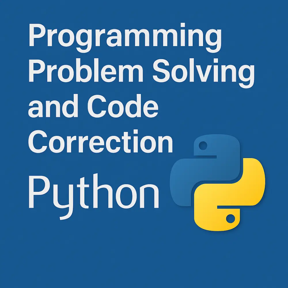 حل المسائل البرمجية وتصحيح الأكواد بلغة Python