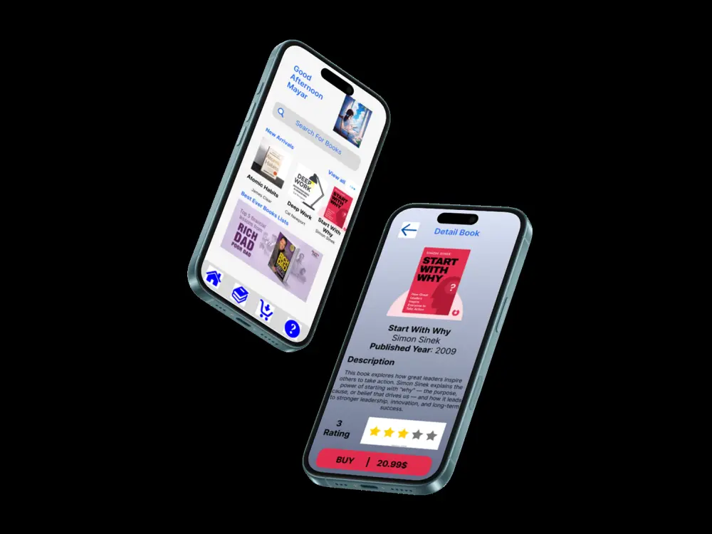 تصميم اسكرينات UI 4 او 5 اسكرينات