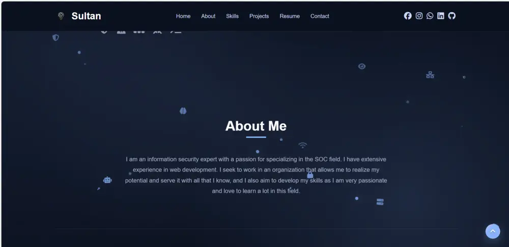 تصميم موقع بورتفوليو شخصي