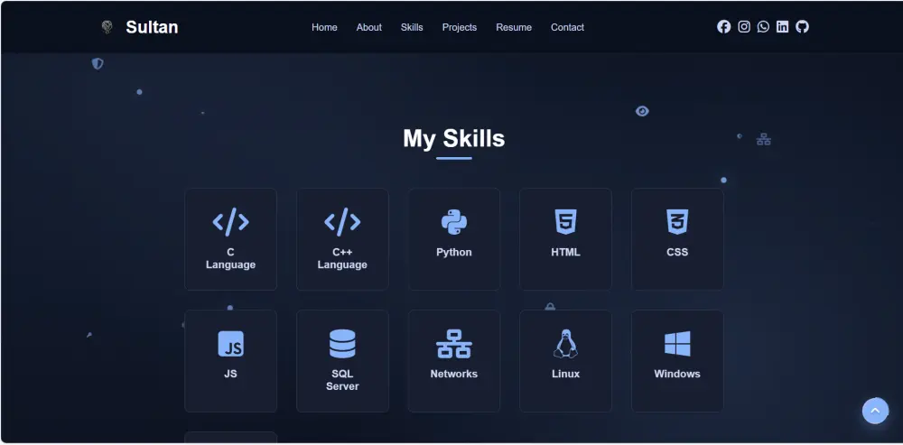 تصميم موقع بورتفوليو شخصي
