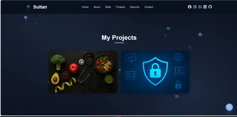 تصميم موقع بورتفوليو شخصي