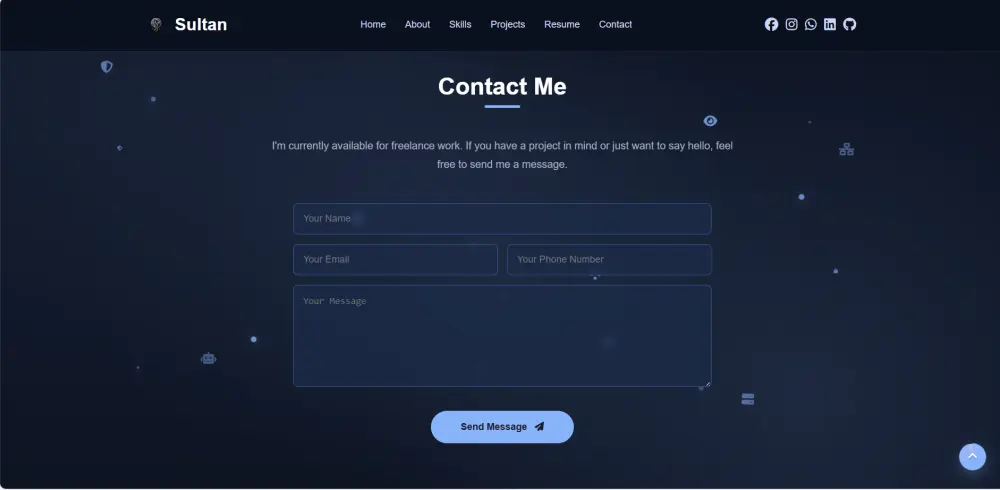 تصميم موقع بورتفوليو شخصي