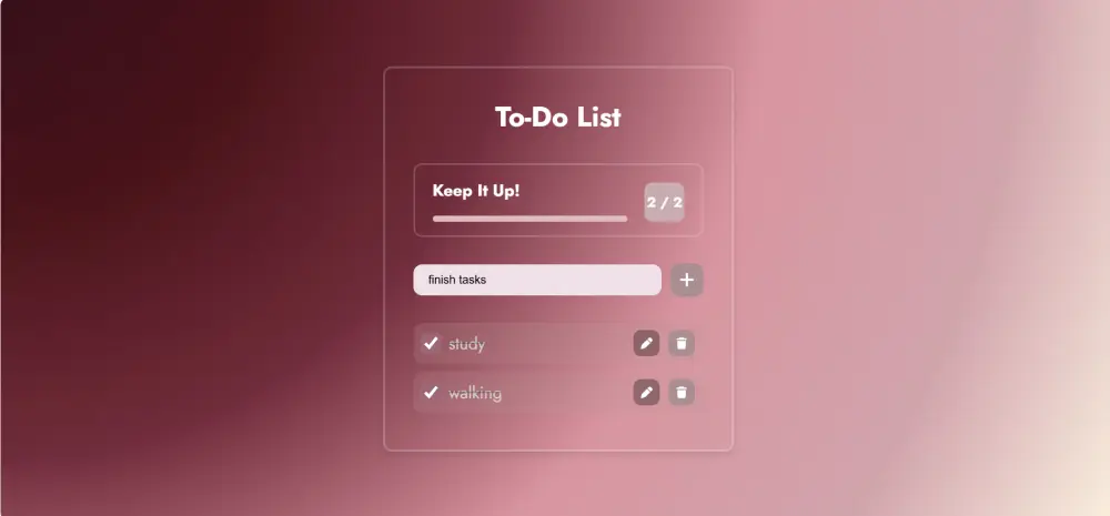 تطوير تطبيق قائمة مهام (To-Do List) تفاعلي باستخدام HTML وCSS وJavaScript
