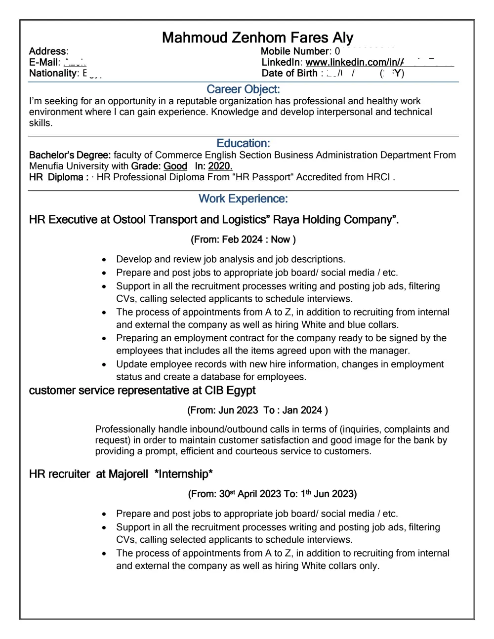 انشاء سيره ذاتيه CV يتجاوز انظمه التتبع والذكاء الاصطناعي AI & ATS