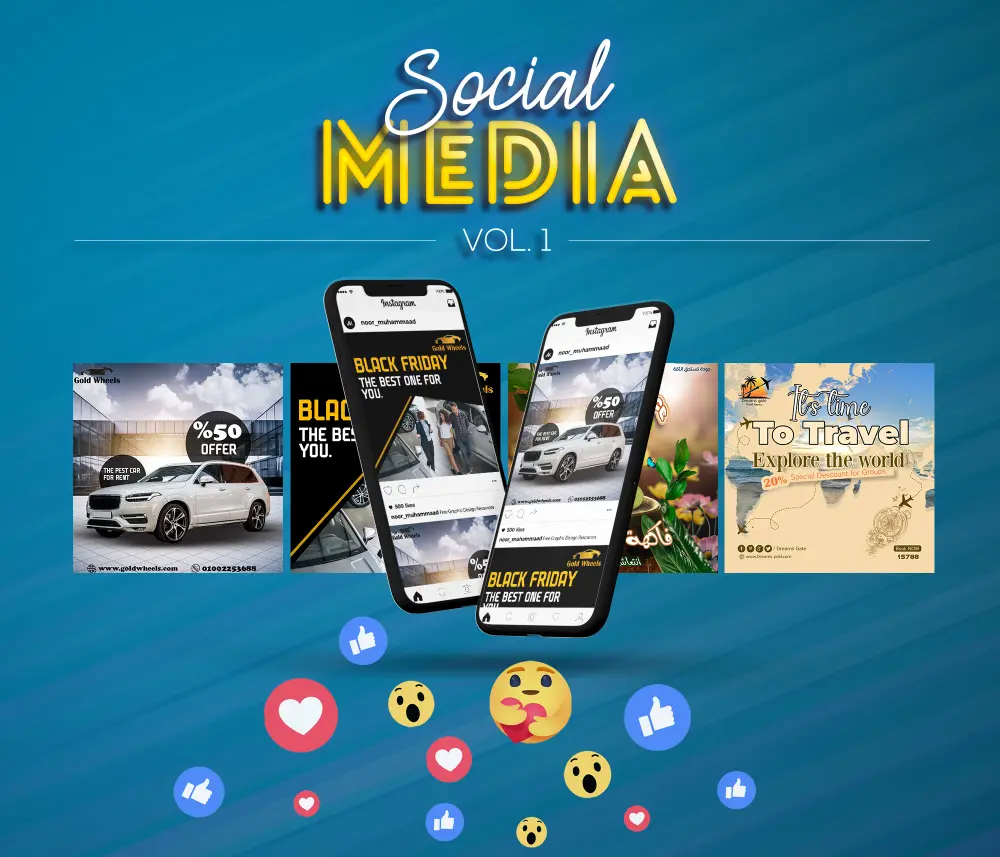 تصميم بوست واحد  سوشيال ميديا بطريقة احترافيه مقابل 5 دولار فقط