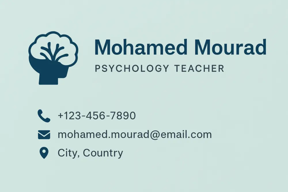 تصميم بطاقات عمل احترافية مميزة✨