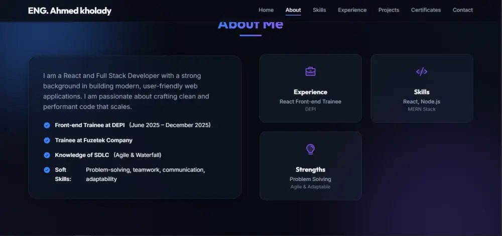 إنشاء موقع شخصي احترافي يعرض مهاراتك وأعمالك باحتراف