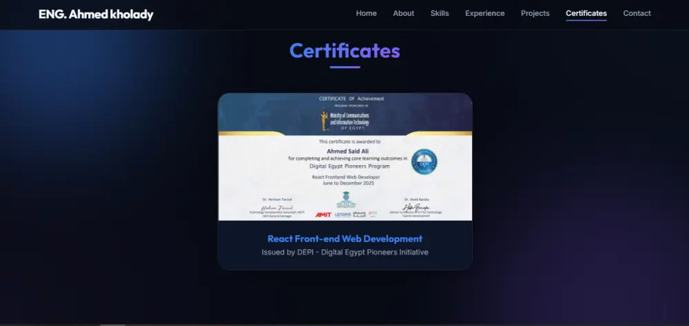 إنشاء موقع شخصي احترافي يعرض مهاراتك وأعمالك باحتراف