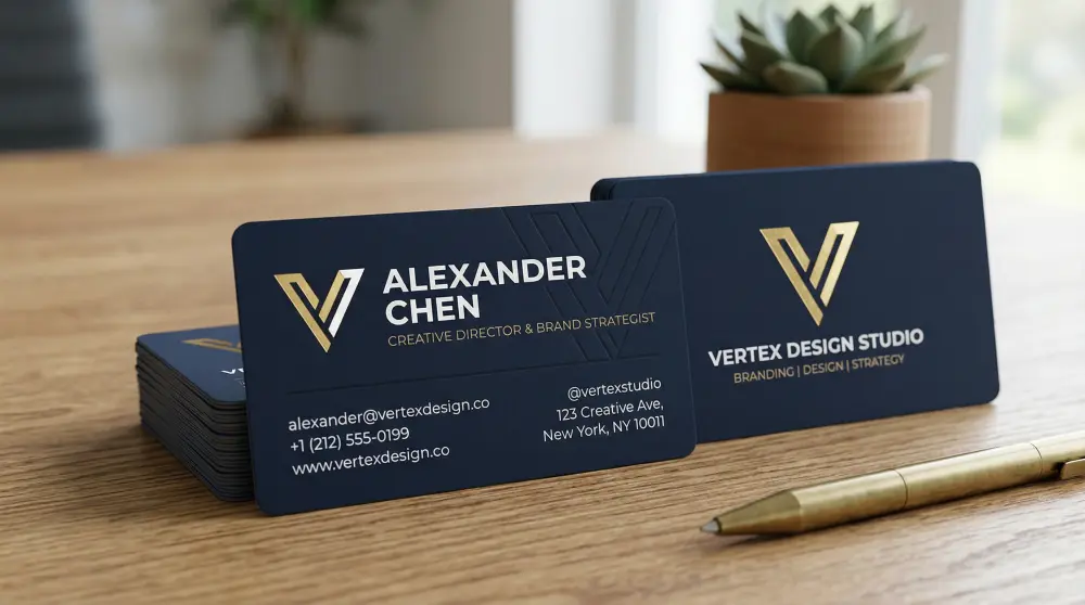 تصميم بطاقات أعمال (Business Card) مبتكرة وهوية بصرية متكاملة لنشاطك