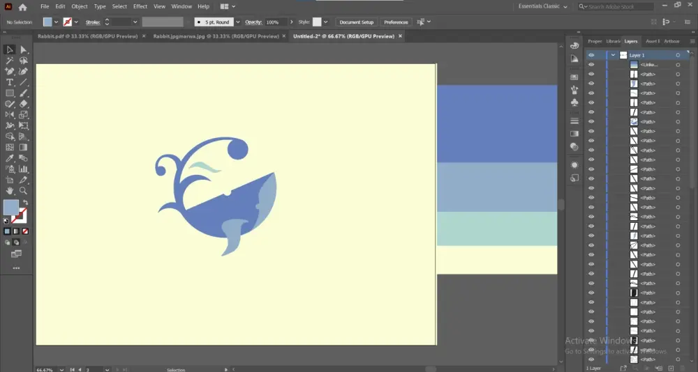 تصميم لوجو واحد