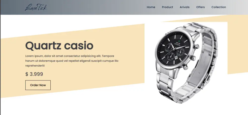 تصميم واجهات متجر ساعات عصرية باستخدام Figma و HTML/CSS/JS
