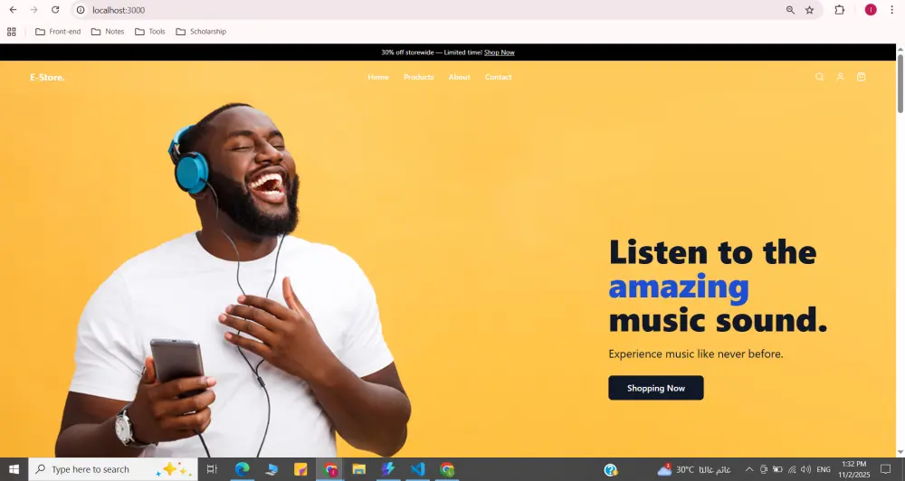 تصميم وجهات امامية Landing page