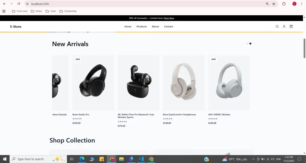 تصميم وجهات امامية Landing page