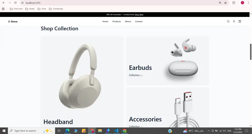 تصميم وجهات امامية Landing page