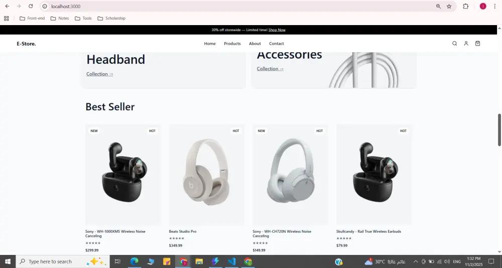 تصميم وجهات امامية Landing page