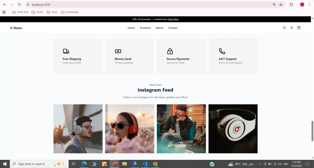تصميم وجهات امامية Landing page