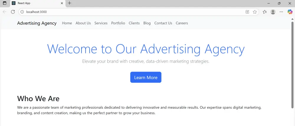 موقع ويب احترافي