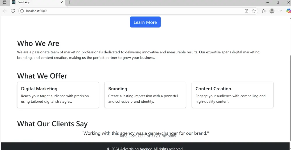 موقع ويب احترافي