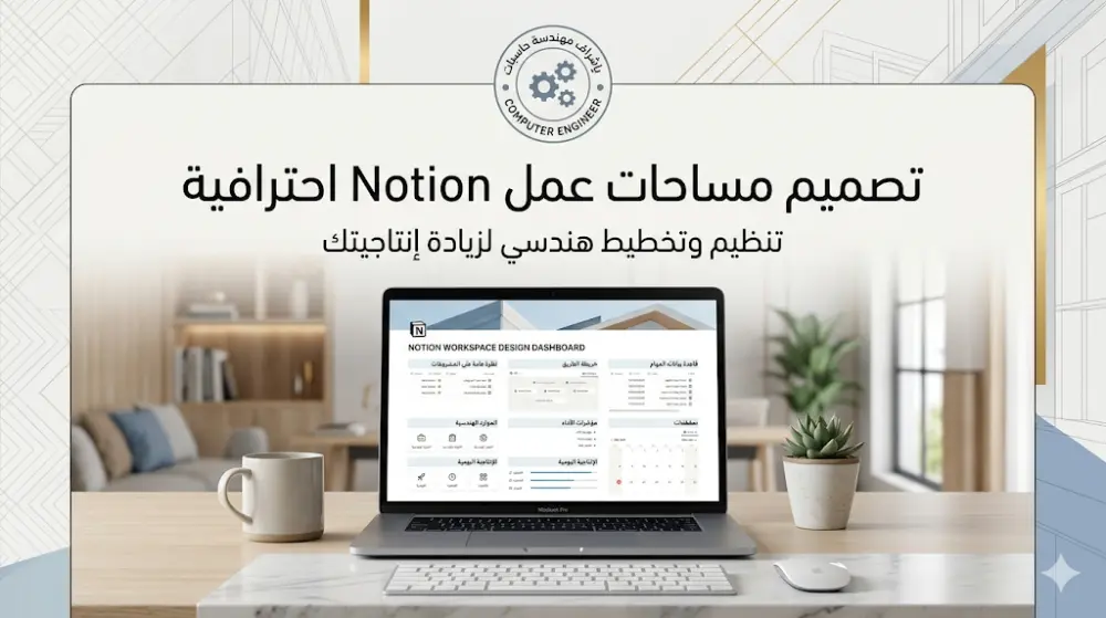 تصميم وإعداد مساحات عمل وأنظمة إنتاجية احترافية على Notion