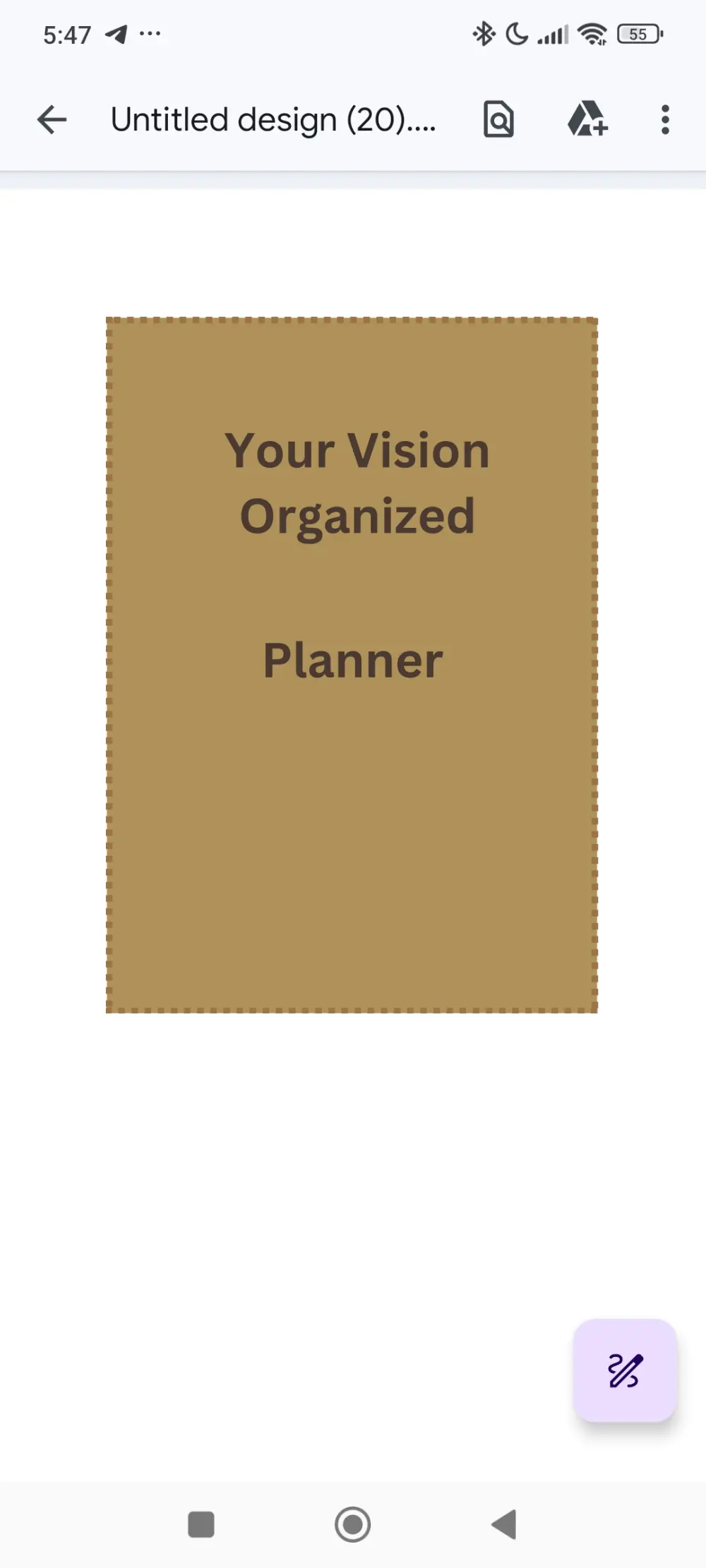 الخدمه تتمثل في منتج رقمي لبلانر شكل جذاب