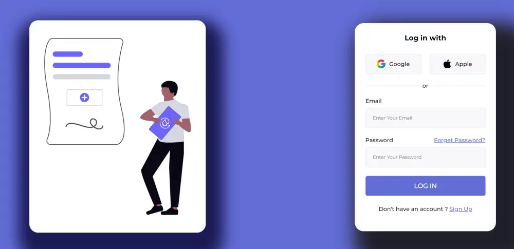 تصميم صفحه تسجيل دخول بإستخدام HTML-CSS