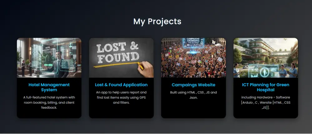 تصميم بورتفليو بإستخدام Frameworks Like React or Angular