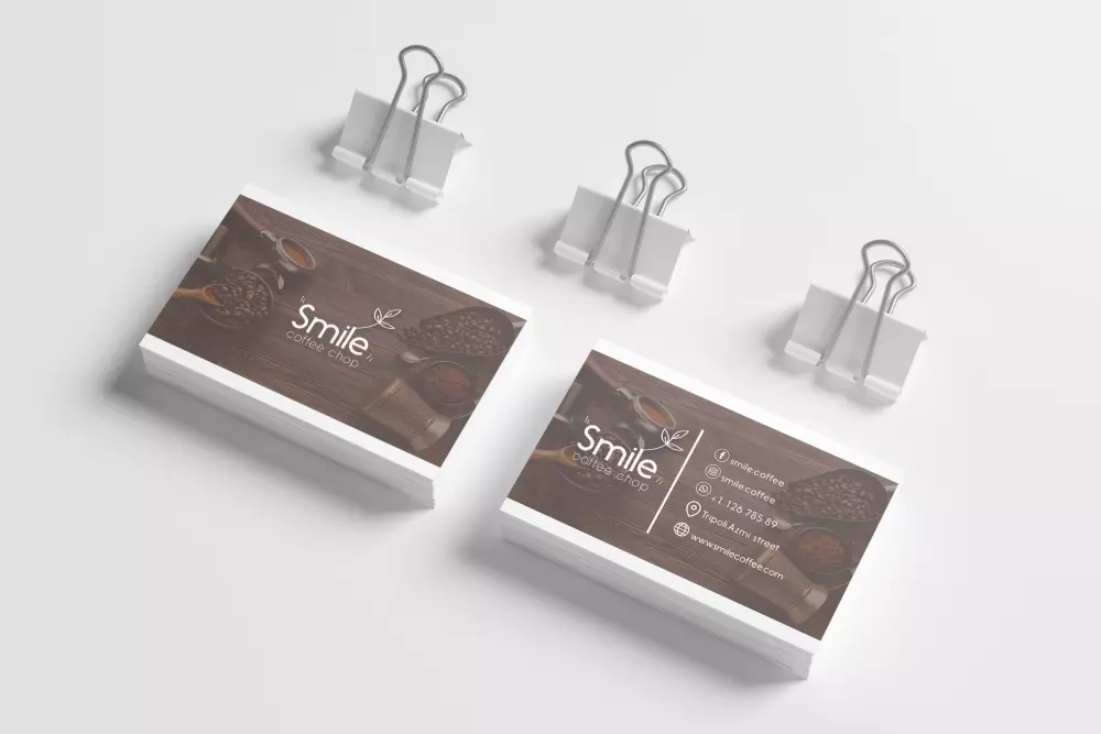 تصميم كرت شخصي(بطاقة اعمال) جاهزة للطباعة- Business card design