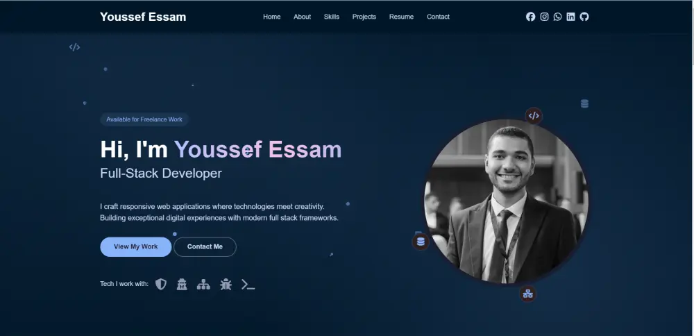 سأقوم بإنشاء موقع بورتفوليو احترافي لعرض أعمالك أونلاين