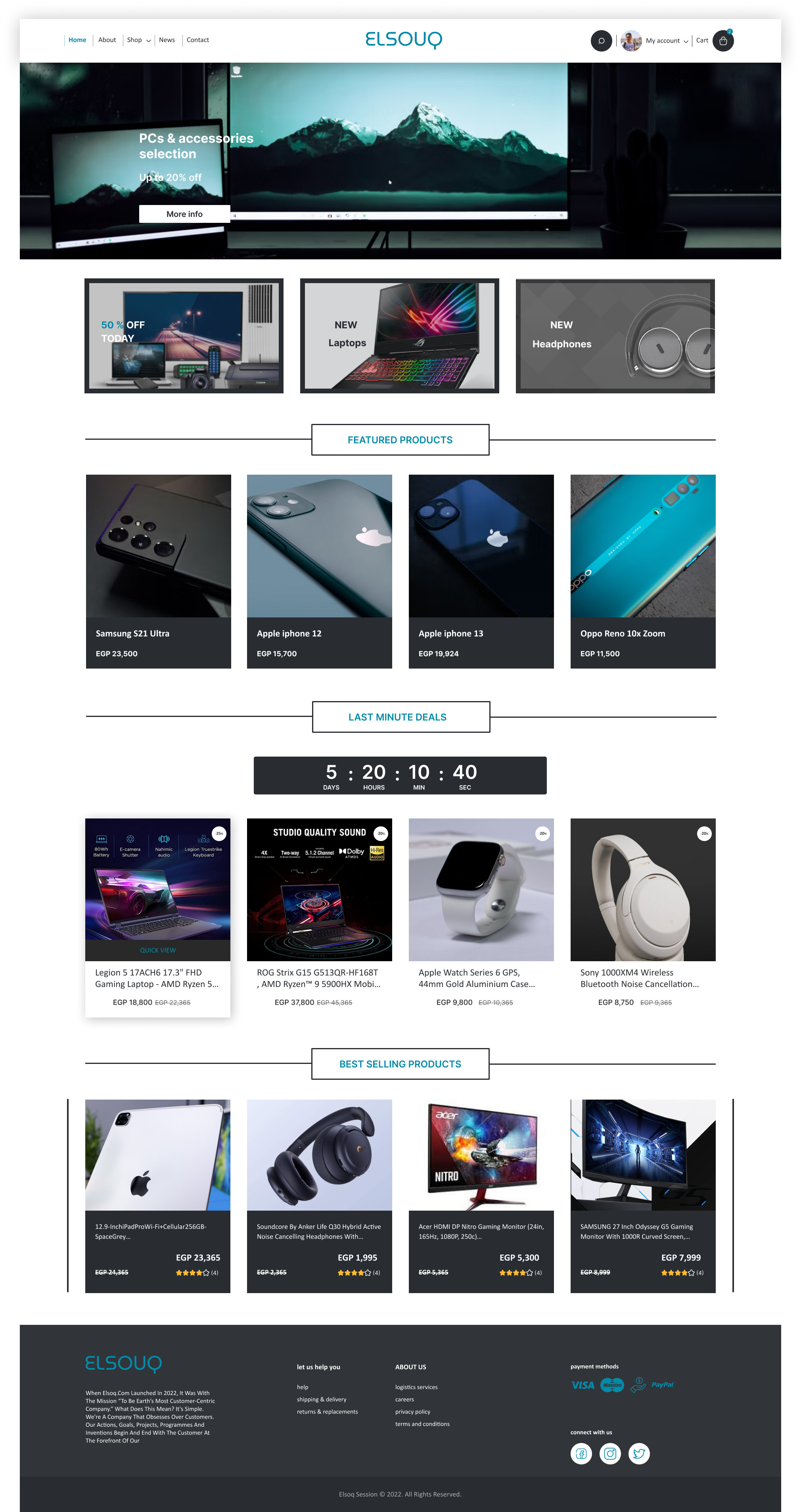 تصميم صفحة ويب بإستخدام Adobe XD أو Figma