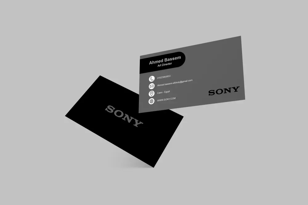 تصميم بطاقات اعمال احترافية