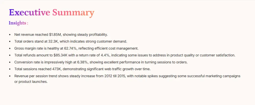 تصميم عروض PowerPoint احترافية لنتائج تحليل البيانا