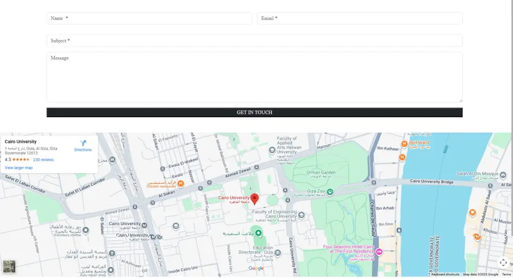 تطوير صفحة ويب ثابتة و متجاوبة مع جميع الشاشات. (Header + 1 Section + Footer) Static