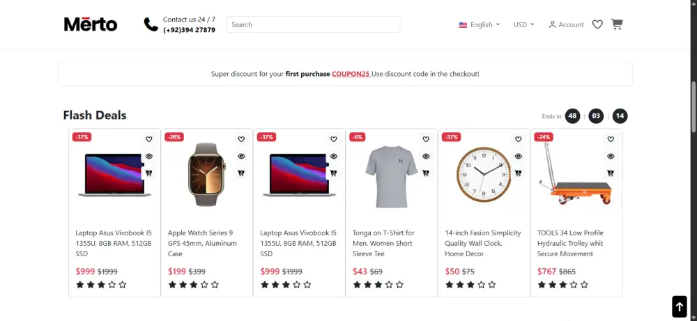 تطوير صفحة ويب ثابتة و متجاوبة مع جميع الشاشات. (Header + 1 Section + Footer) Static