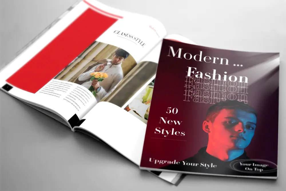 سأقوم بتصميم مجلة احترافية متكاملة تشمل الغلاف الداخلي والخارجي وجميع صفحات المحتوى .